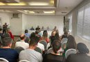 Bancários presentes no II Encontro de Integração dos Sindicatos da FETRATUH/SC em Blumenau