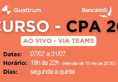 Atenção: CPA-20, curso preparatório GRÁTIS para associados