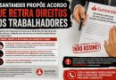 Santander propõe acordo que retira direitos dos trabalhadores
