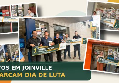 Atos em Joinville marcam Dia de Luta dos bancários e bancárias