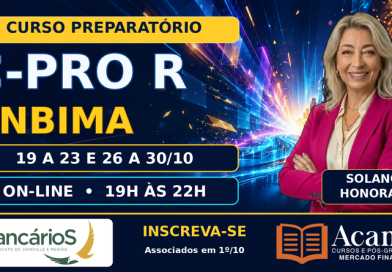 Prepare-se para a C-Pro R com o Sindicato! Curso online, 10 aulas, de 19 a 30 de outubro
